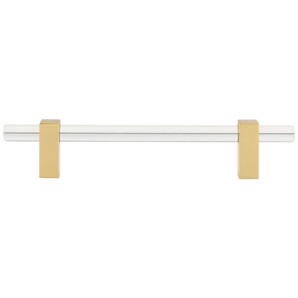 Hardware Resources 96 mm Center-to-Center Satin Nickel Spencer Cabinet Bar Pull
