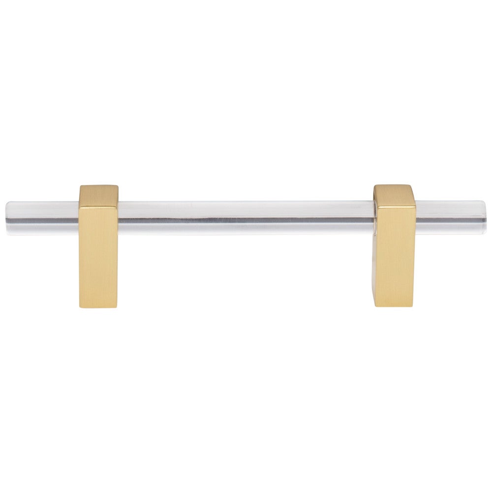 Hardware Resources 96 mm Center-to-Center Satin Nickel Spencer Cabinet Bar Pull
