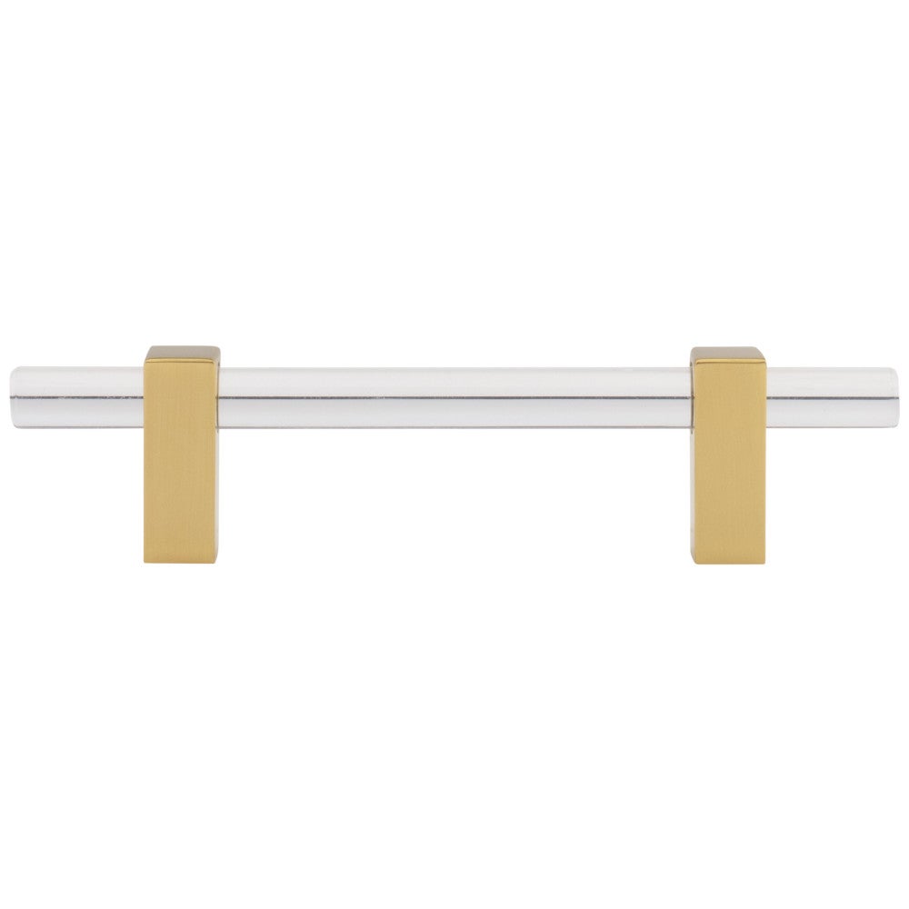 Hardware Resources 96 mm Center-to-Center Satin Nickel Spencer Cabinet Bar Pull
