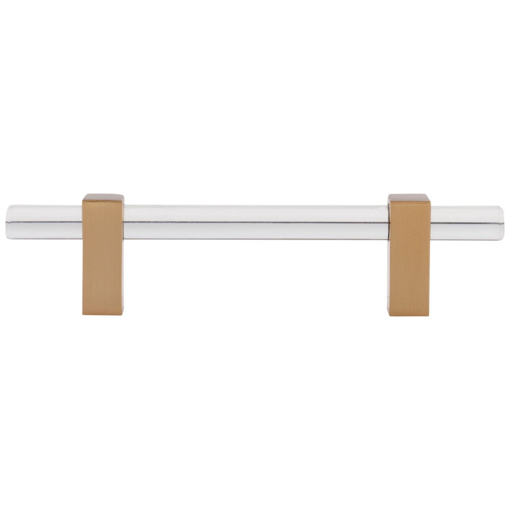 Hardware Resources 96 mm Center-to-Center Satin Nickel Spencer Cabinet Bar Pull