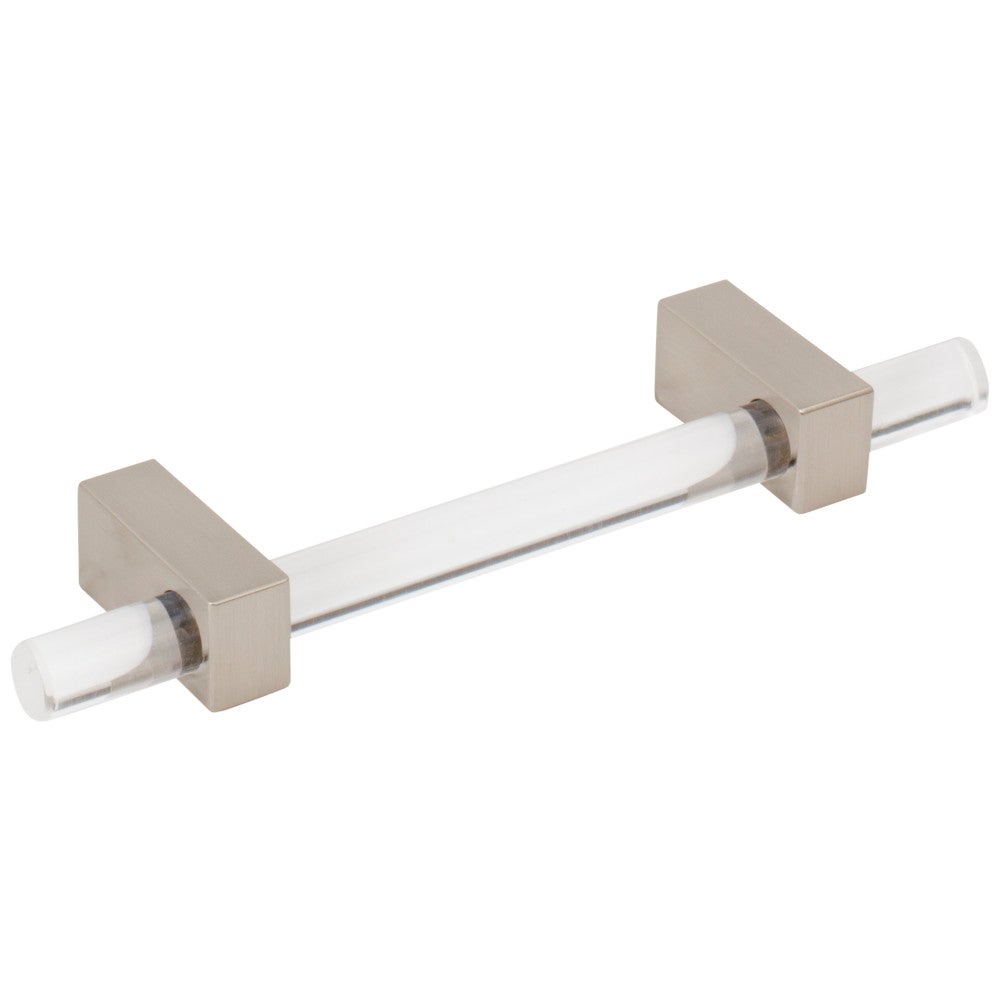 Hardware Resources 96 mm Center-to-Center Satin Nickel Spencer Cabinet Bar Pull
