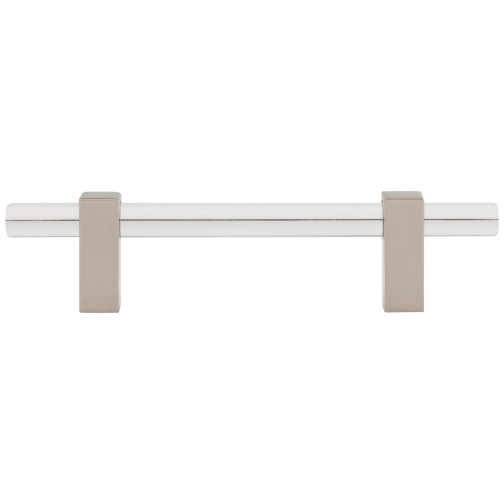 Hardware Resources 96 mm Center-to-Center Satin Nickel Spencer Cabinet Bar Pull