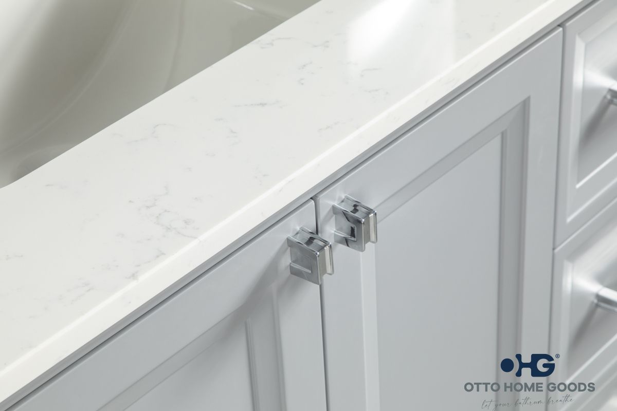 Isabel 36" Gray Bathroom Cabinet