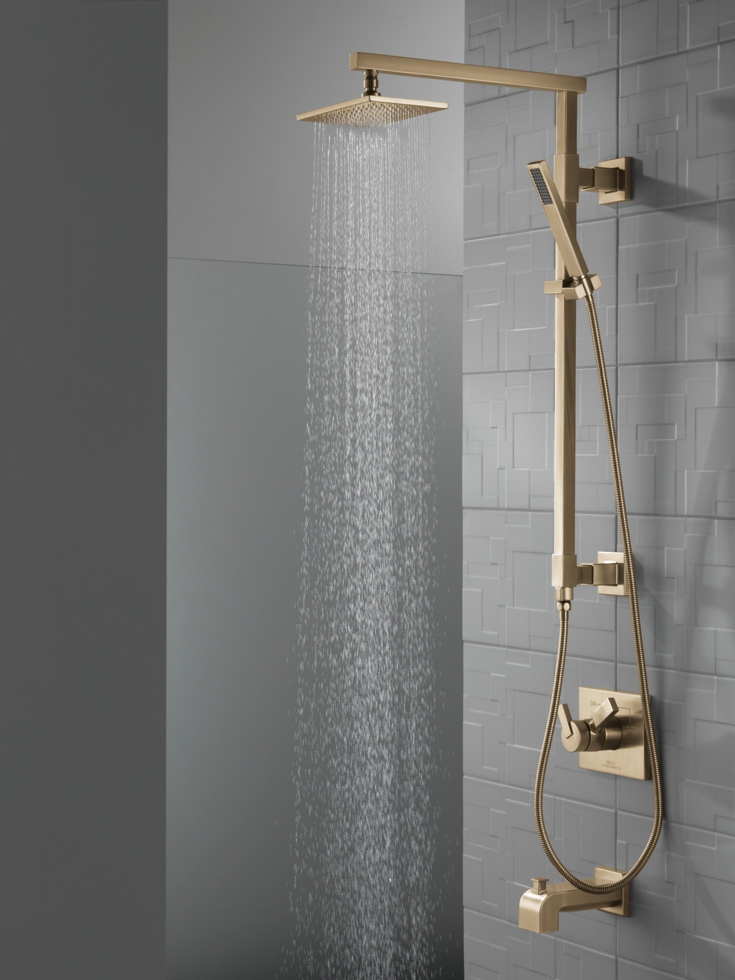 Delta Vero® Hand Shower - Rectangular - Roman Tub