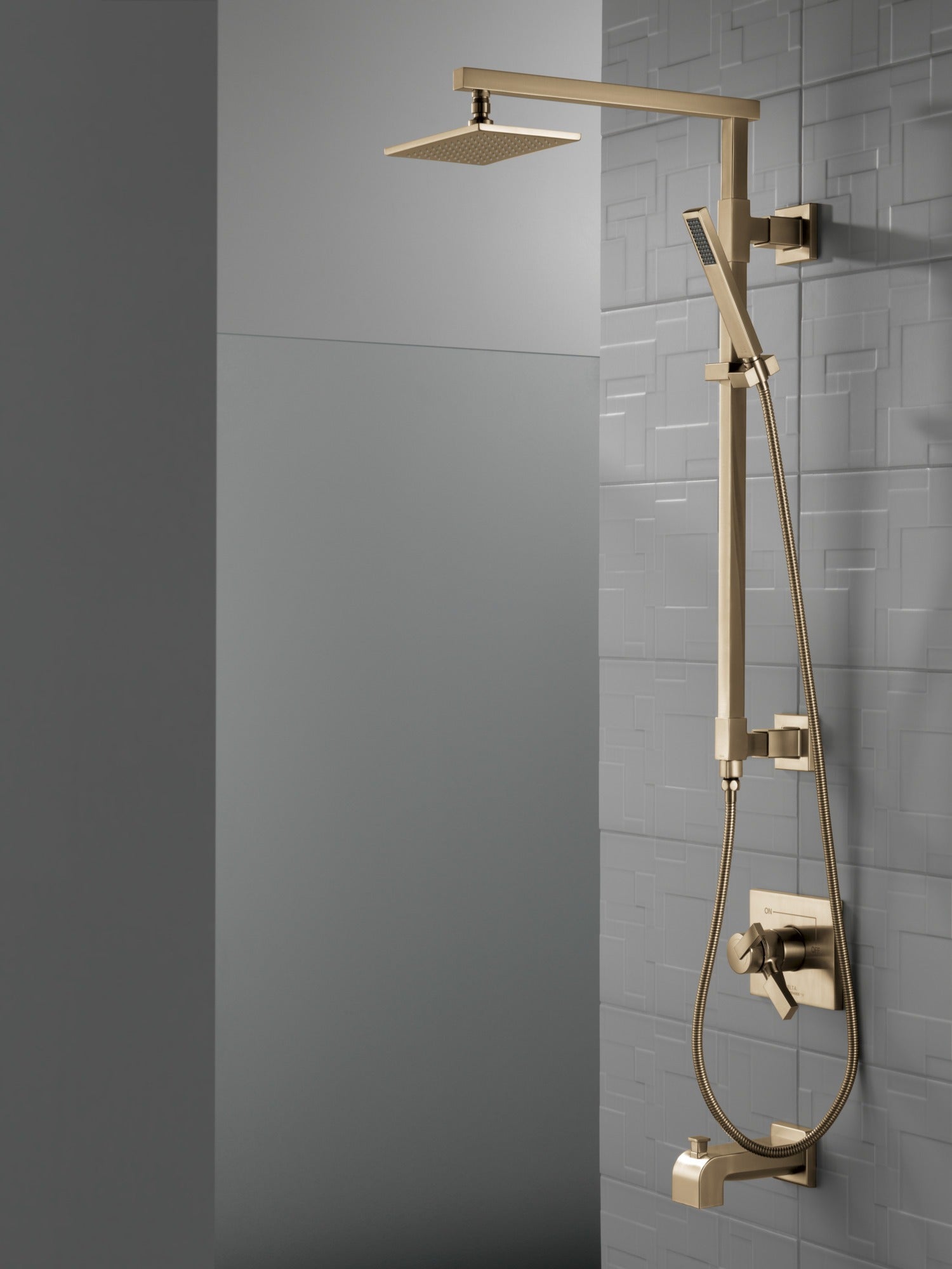 Delta Vero® Hand Shower - Rectangular - Roman Tub