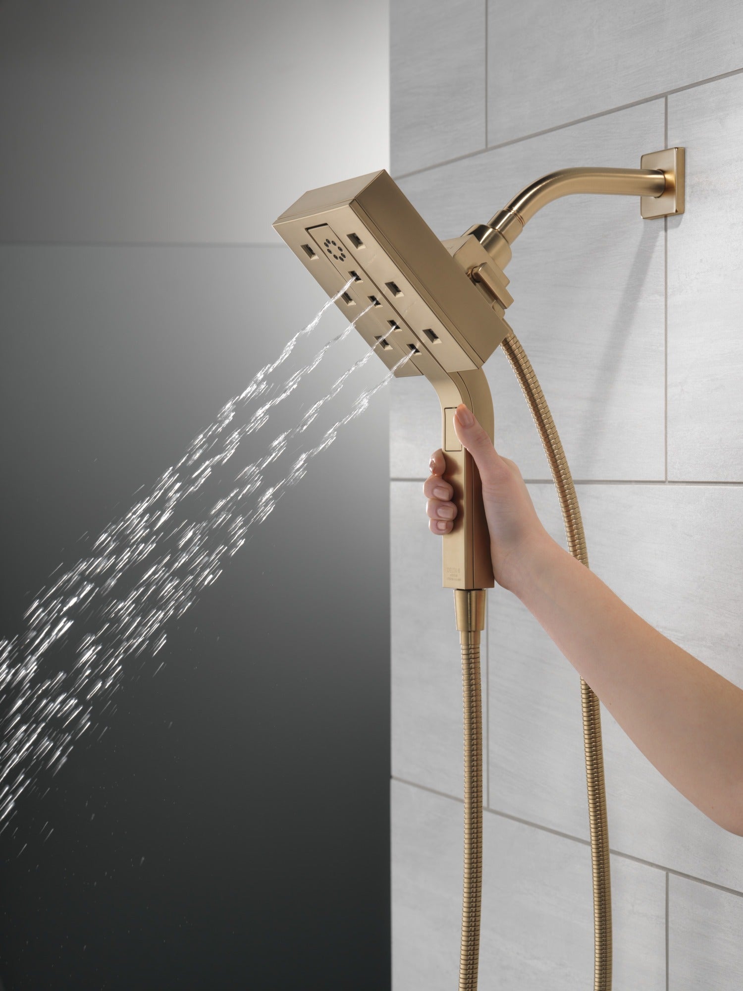 Delta Universal Showering Components H2OKinetic® In2ition® 4-Setting Two-in-One Shower (Recertified)