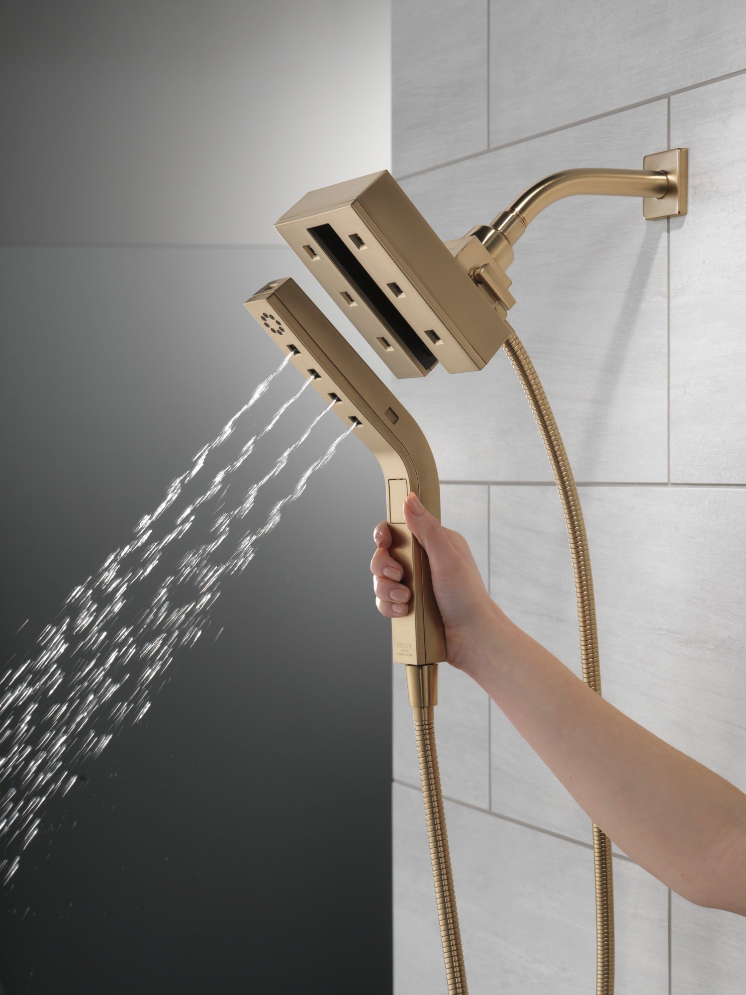Delta Universal Showering Components H2OKinetic® In2ition® 4-Setting Two-in-One Shower (Recertified)