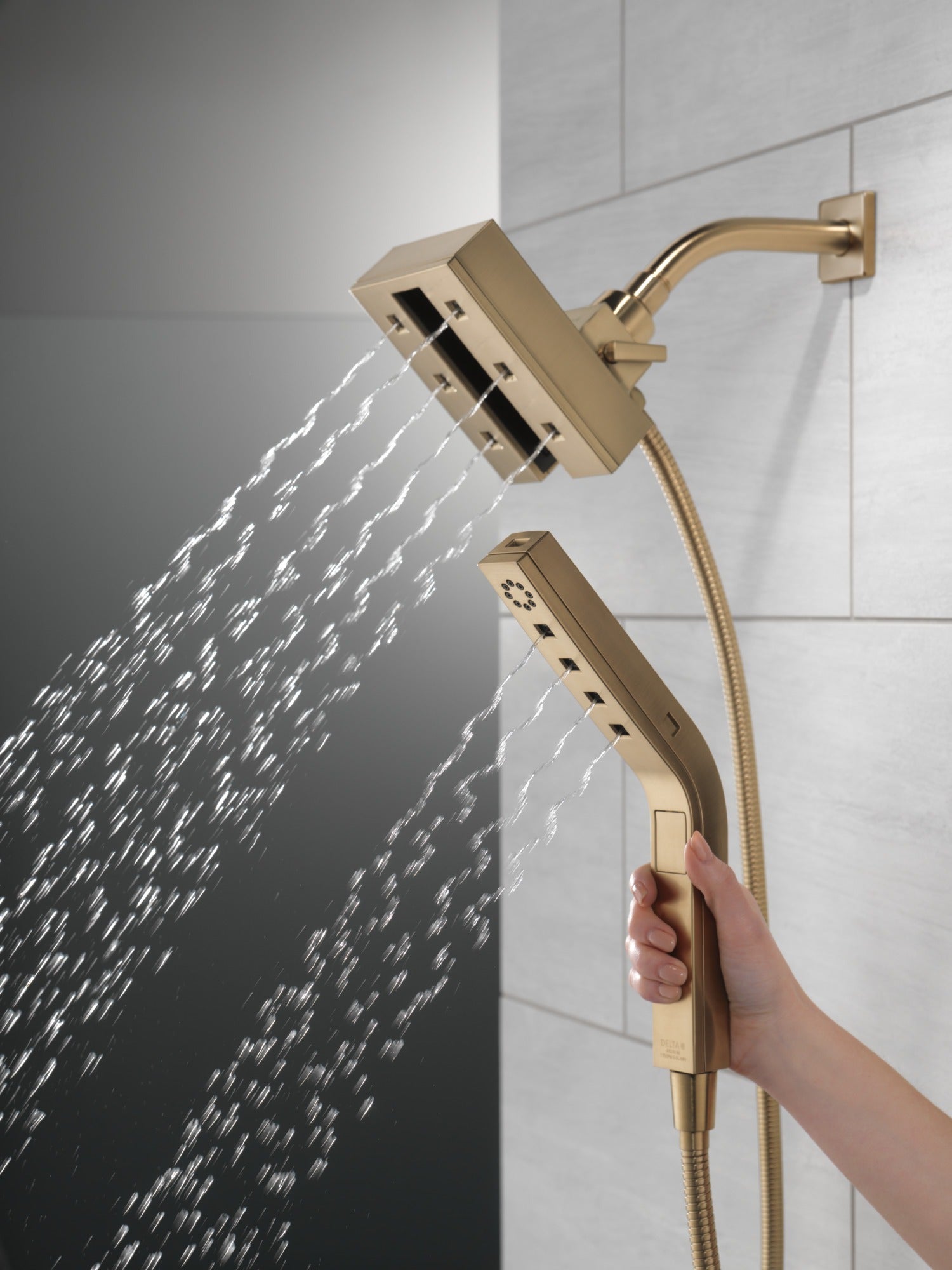 Delta Universal Showering Components H2OKinetic® In2ition® 4-Setting Two-in-One Shower (Recertified)