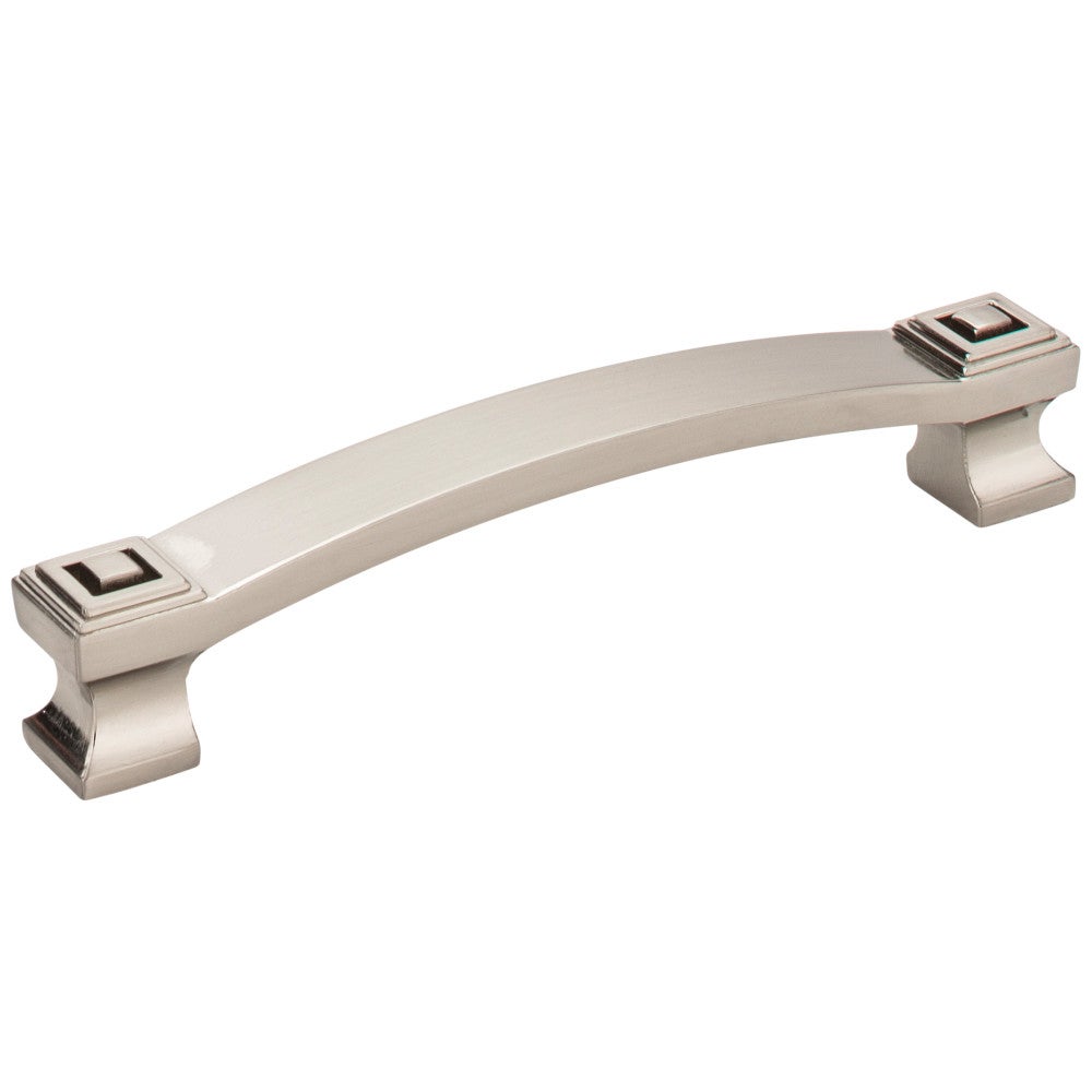 Hardware Resources 96 mm Center-to-Center Satin Nickel Square Delmar Cabinet Pull