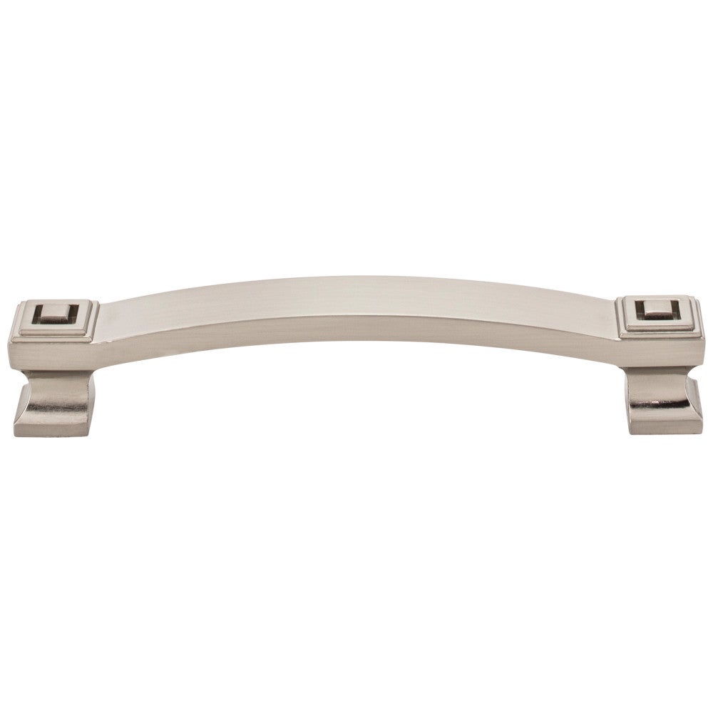 Hardware Resources 96 mm Center-to-Center Satin Nickel Square Delmar Cabinet Pull