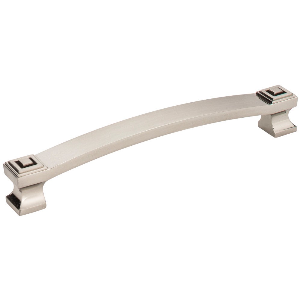 Hardware Resources 96 mm Center-to-Center Satin Nickel Square Delmar Cabinet Pull