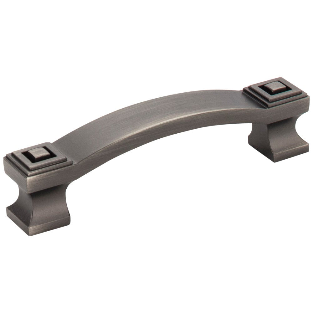 Hardware Resources 96 mm Center-to-Center Satin Nickel Square Delmar Cabinet Pull