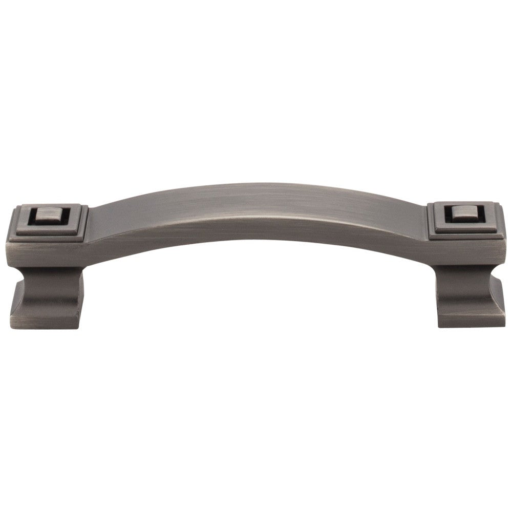 Hardware Resources 96 mm Center-to-Center Satin Nickel Square Delmar Cabinet Pull