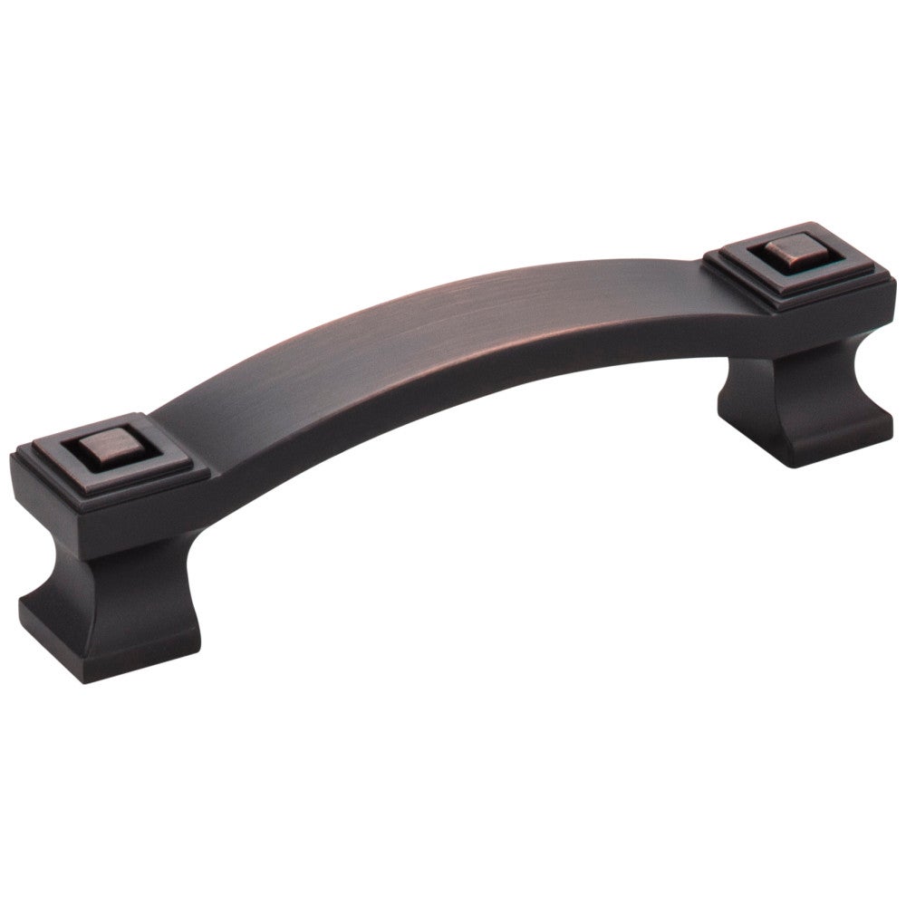 Hardware Resources 96 mm Center-to-Center Satin Nickel Square Delmar Cabinet Pull