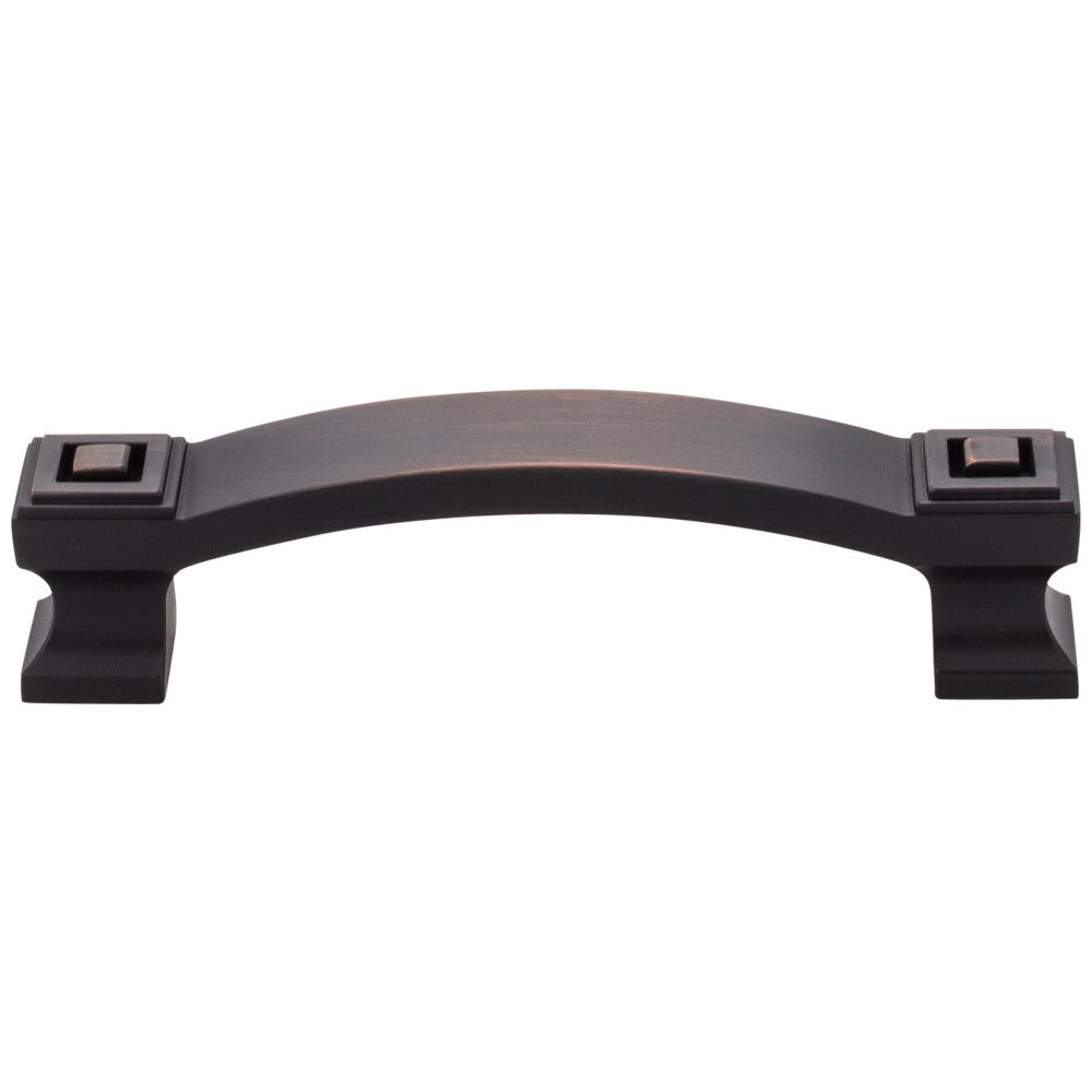 Hardware Resources 96 mm Center-to-Center Satin Nickel Square Delmar Cabinet Pull
