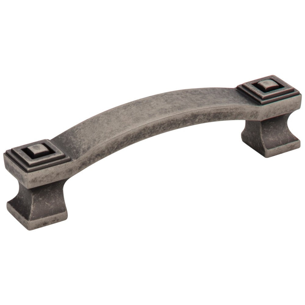 Hardware Resources 96 mm Center-to-Center Satin Nickel Square Delmar Cabinet Pull