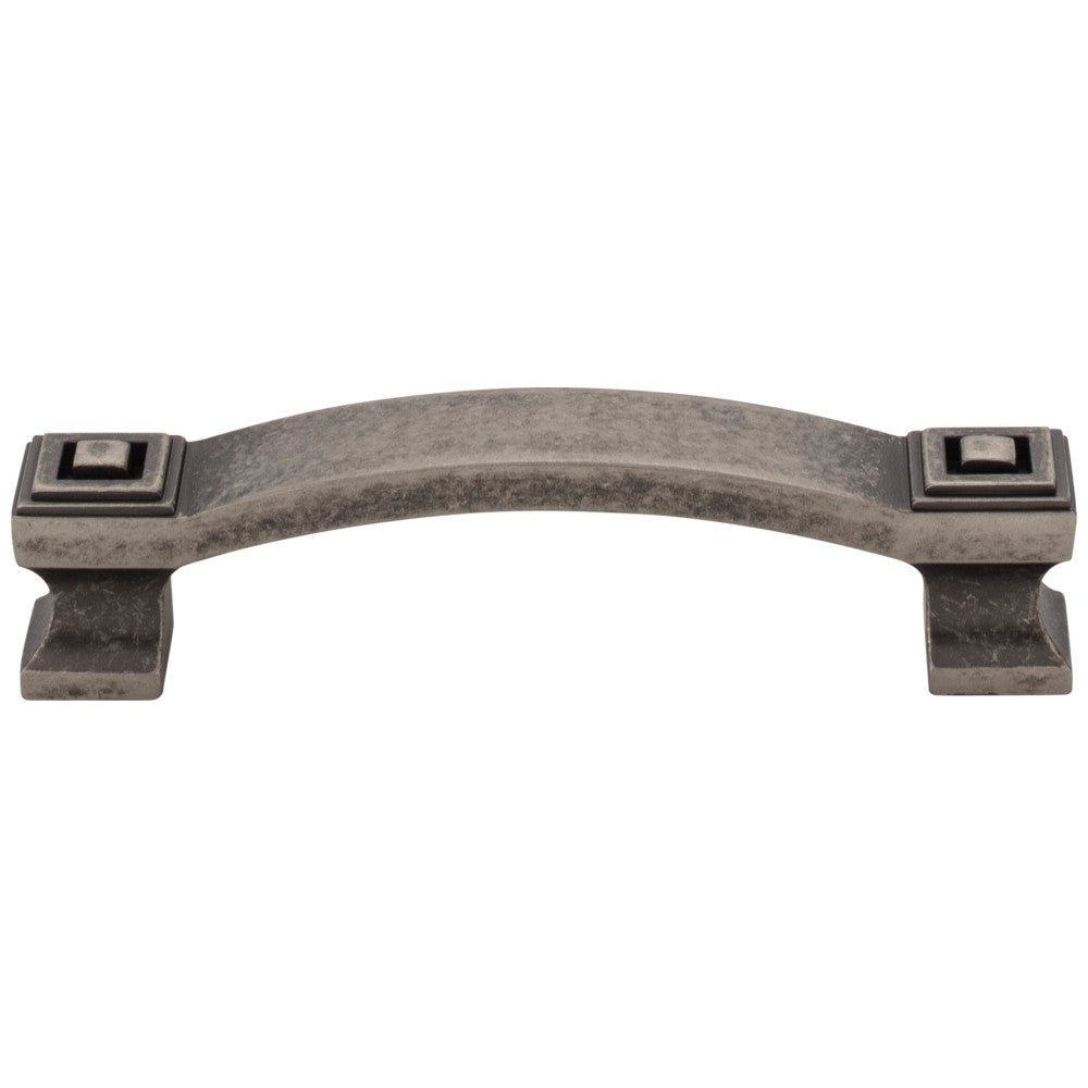 Hardware Resources 96 mm Center-to-Center Satin Nickel Square Delmar Cabinet Pull