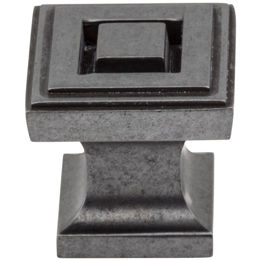 Hardware Resources 1" Overall Length Satin Nickel Square Delmar Cabinet Knob