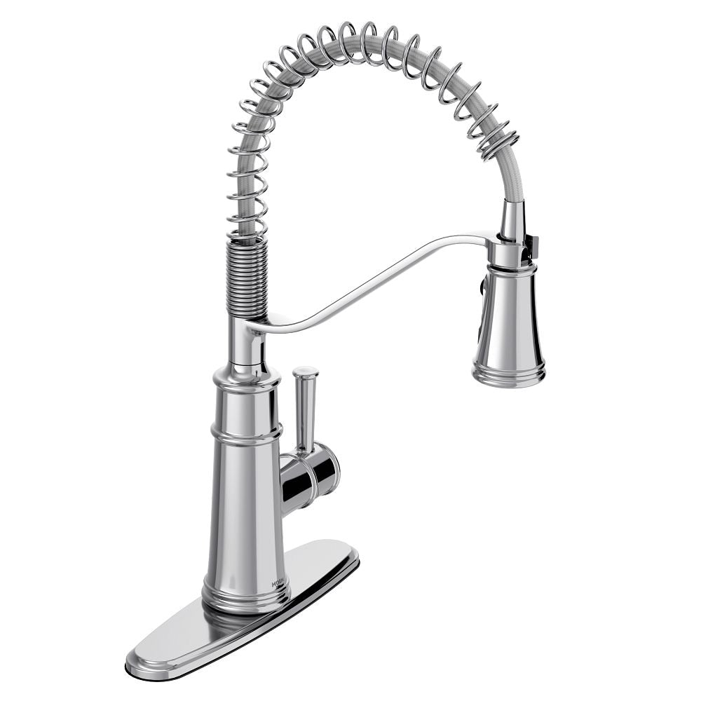 Belfield One-Handle Pre-Rinse Spring Pulldown Kitchen Faucet