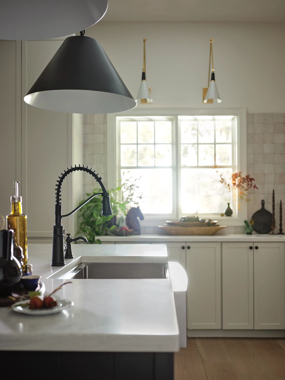 Belfield One-Handle Pre-Rinse Spring Pulldown Kitchen Faucet