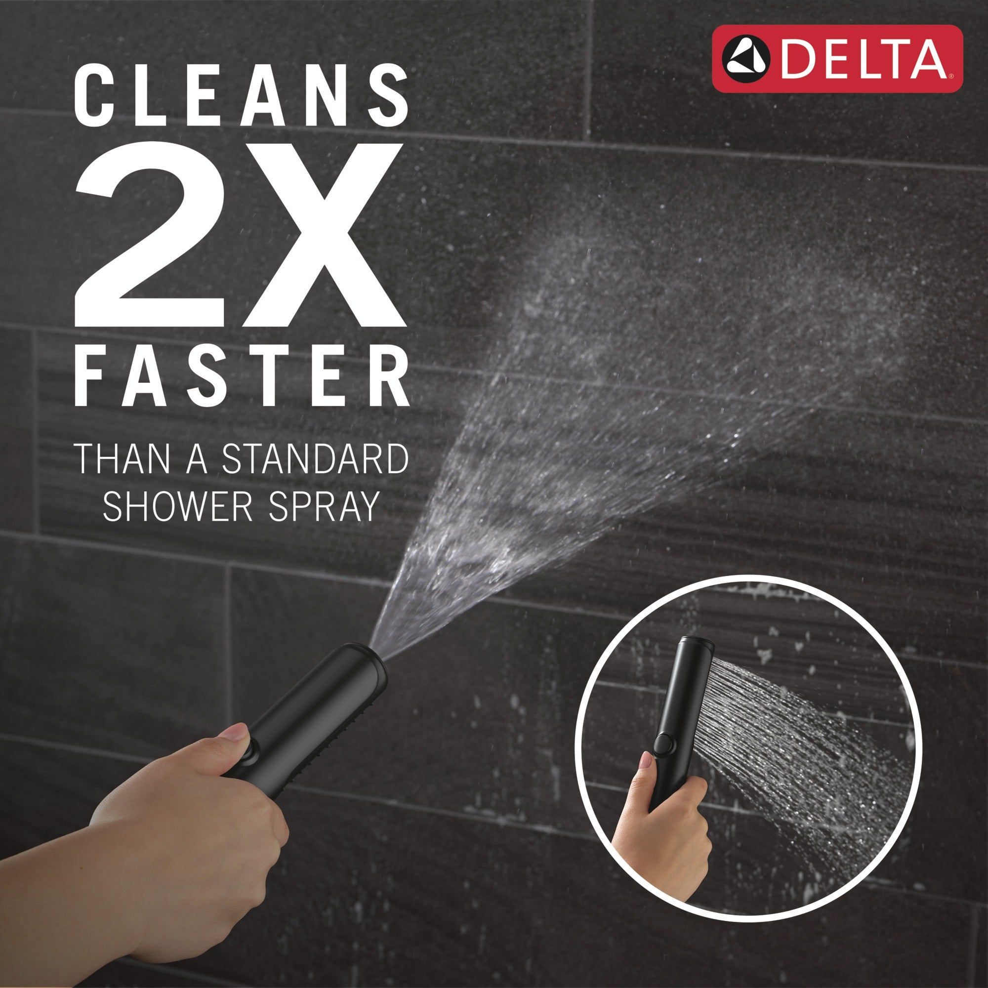 Delta Universal Showering Components 2-Setting Hand Shower with ProClean™ Spray