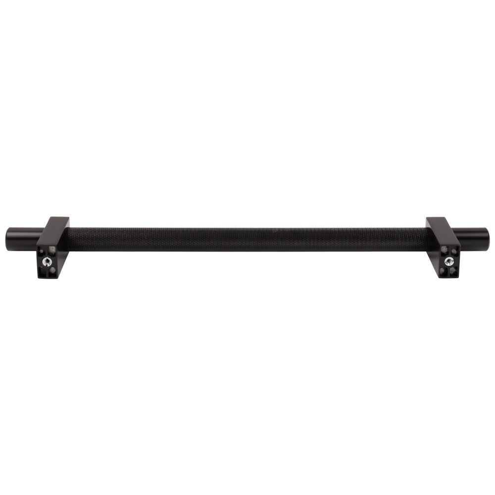 96 mm Center-to-Center Satin Nickel Larkin 3 Knurled Center Cabinet Bar Pull