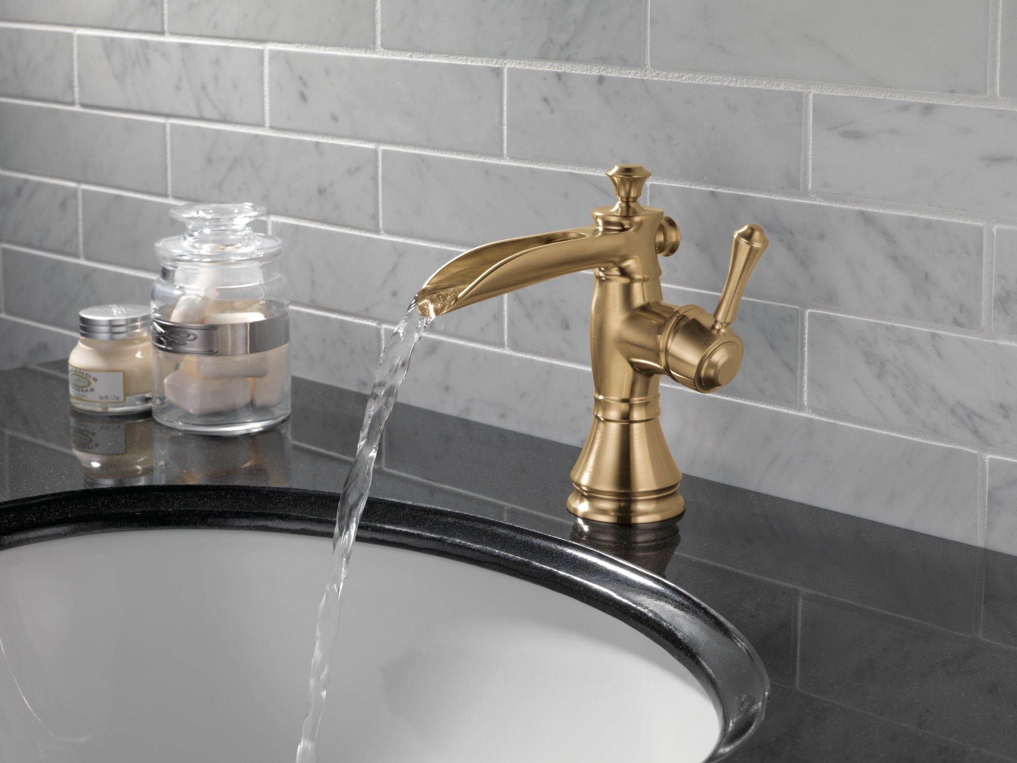 Delta Cassidy® Single Handle Channel Bathroom Faucet