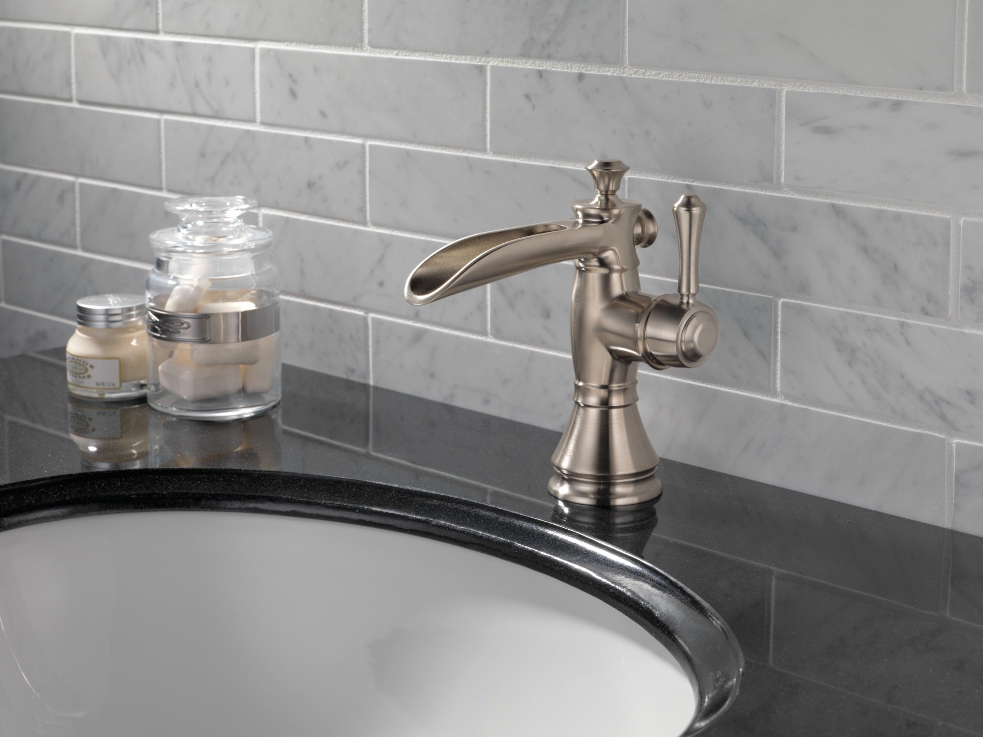 Delta Cassidy® Single Handle Channel Bathroom Faucet