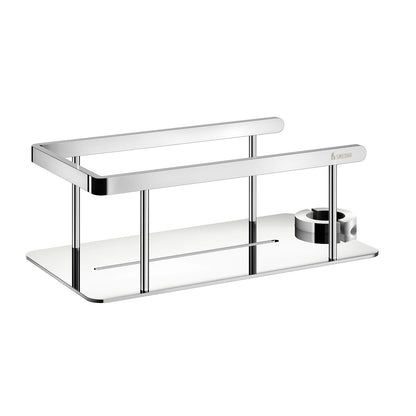 Shower basket for riser rail