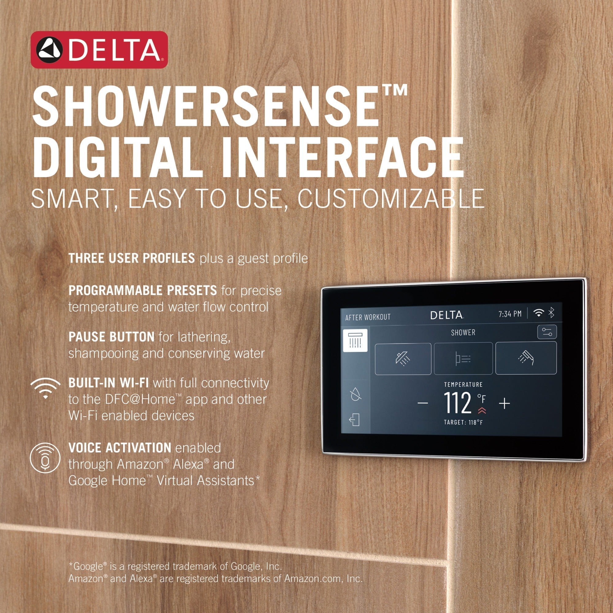 Delta Universal Showering Components Digital Interface
