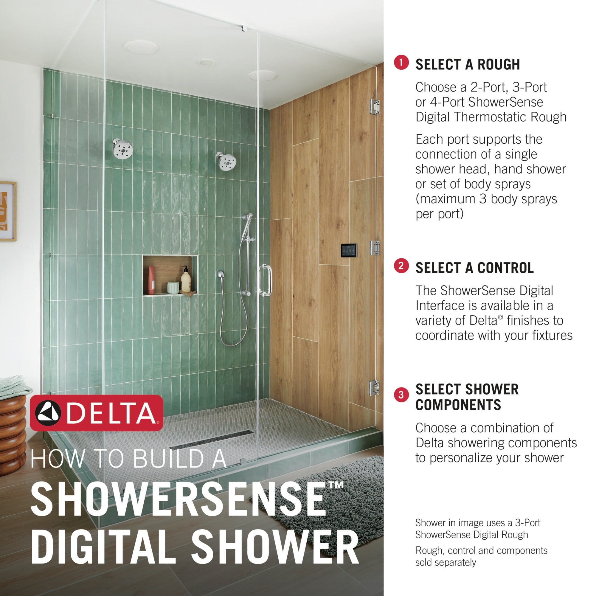 Delta Universal Showering Components Digital Interface