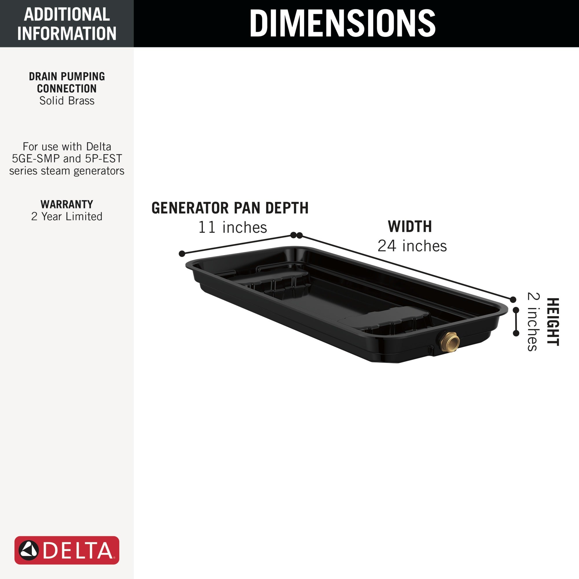 Delta Universal Showering Components Generator Pan
