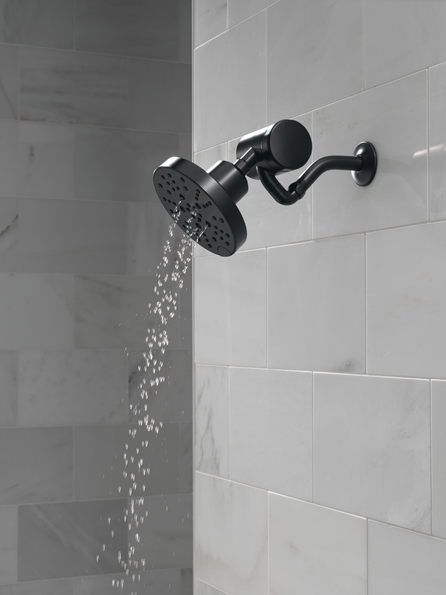 Delta Universal Showering Components H2OKinetic® 5-Setting Contemporary Raincan Shower Head