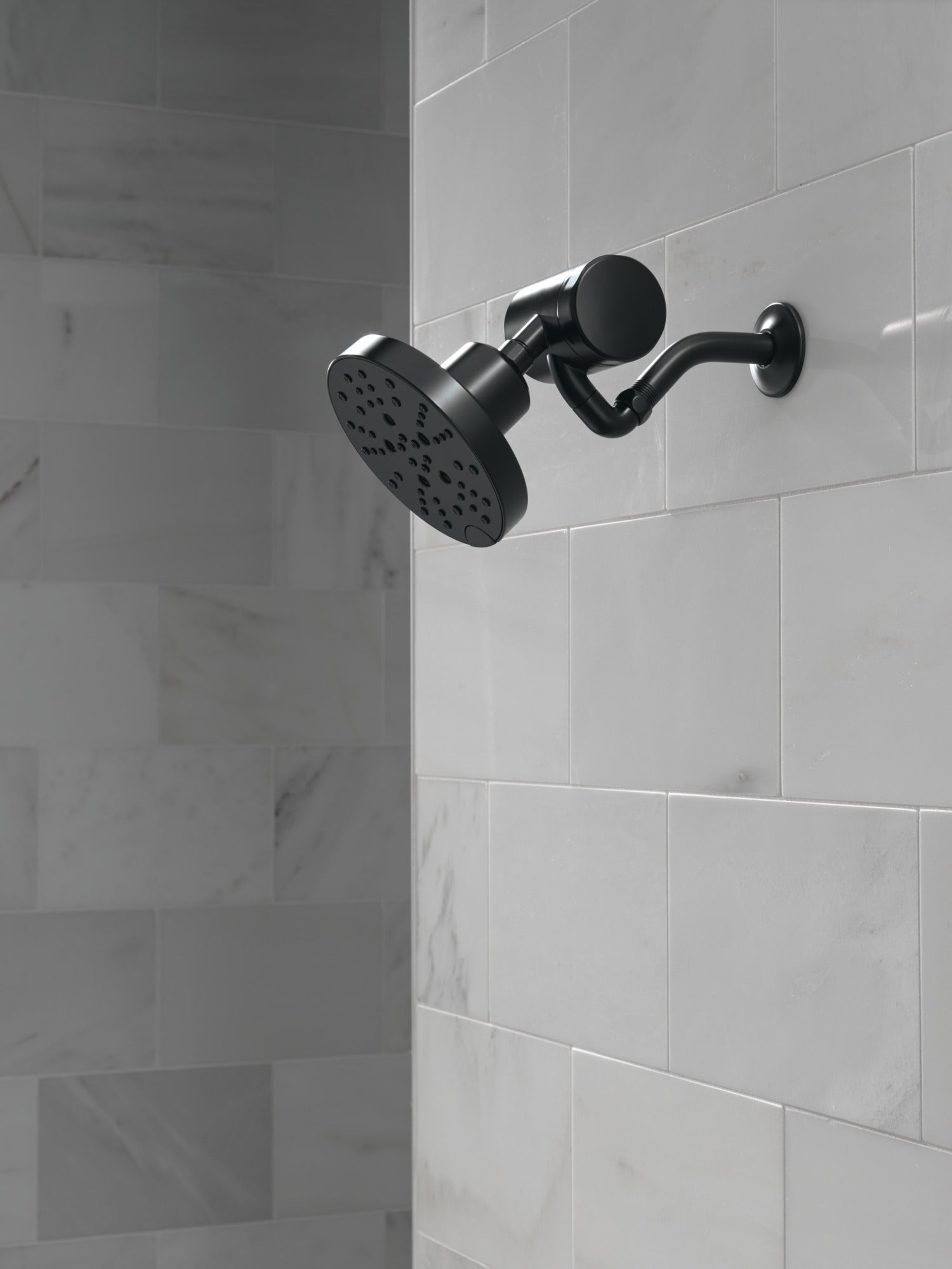 Delta Universal Showering Components H2OKinetic® 5-Setting Contemporary Raincan Shower Head