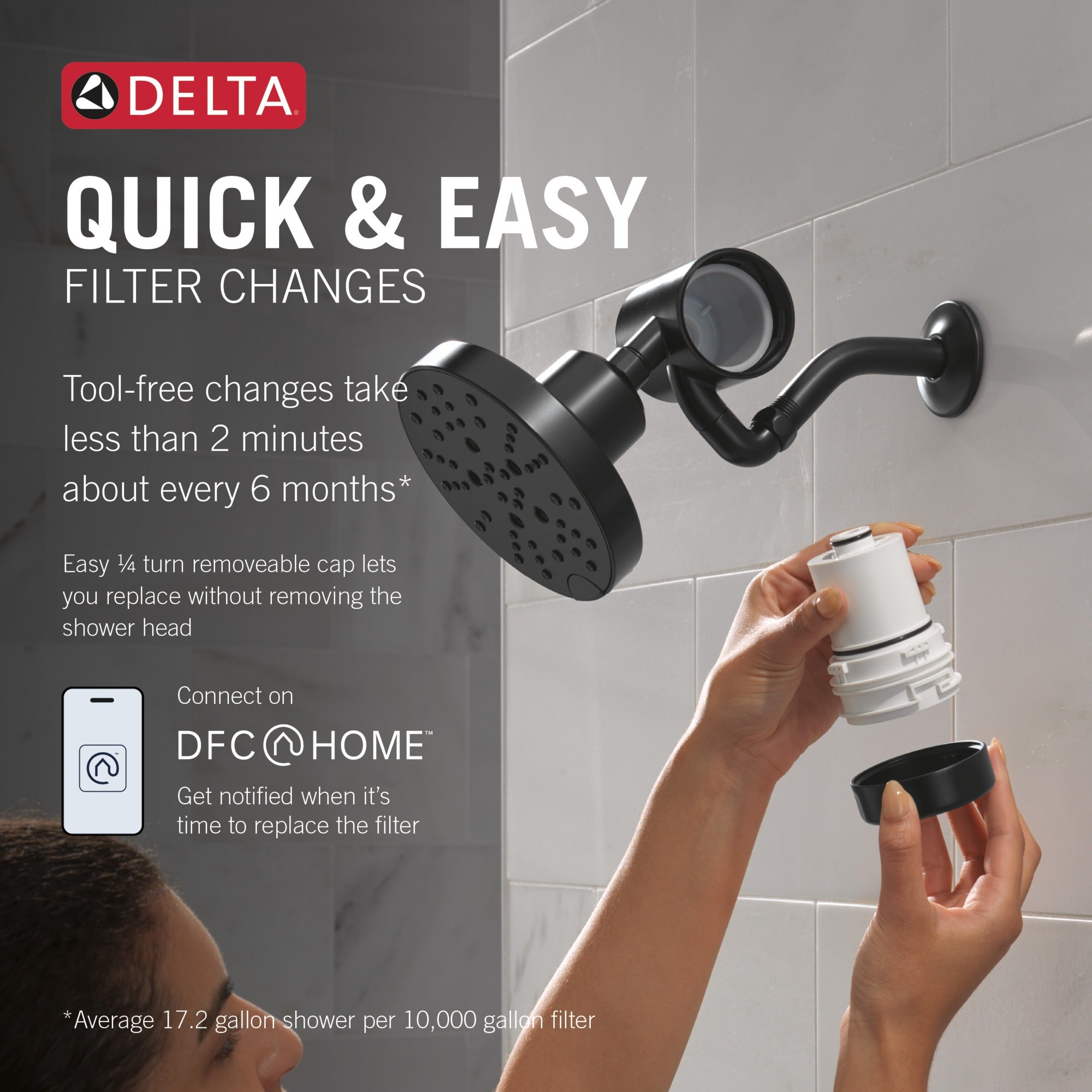 Delta Clarifi™ Premium Shower Filter Attachment