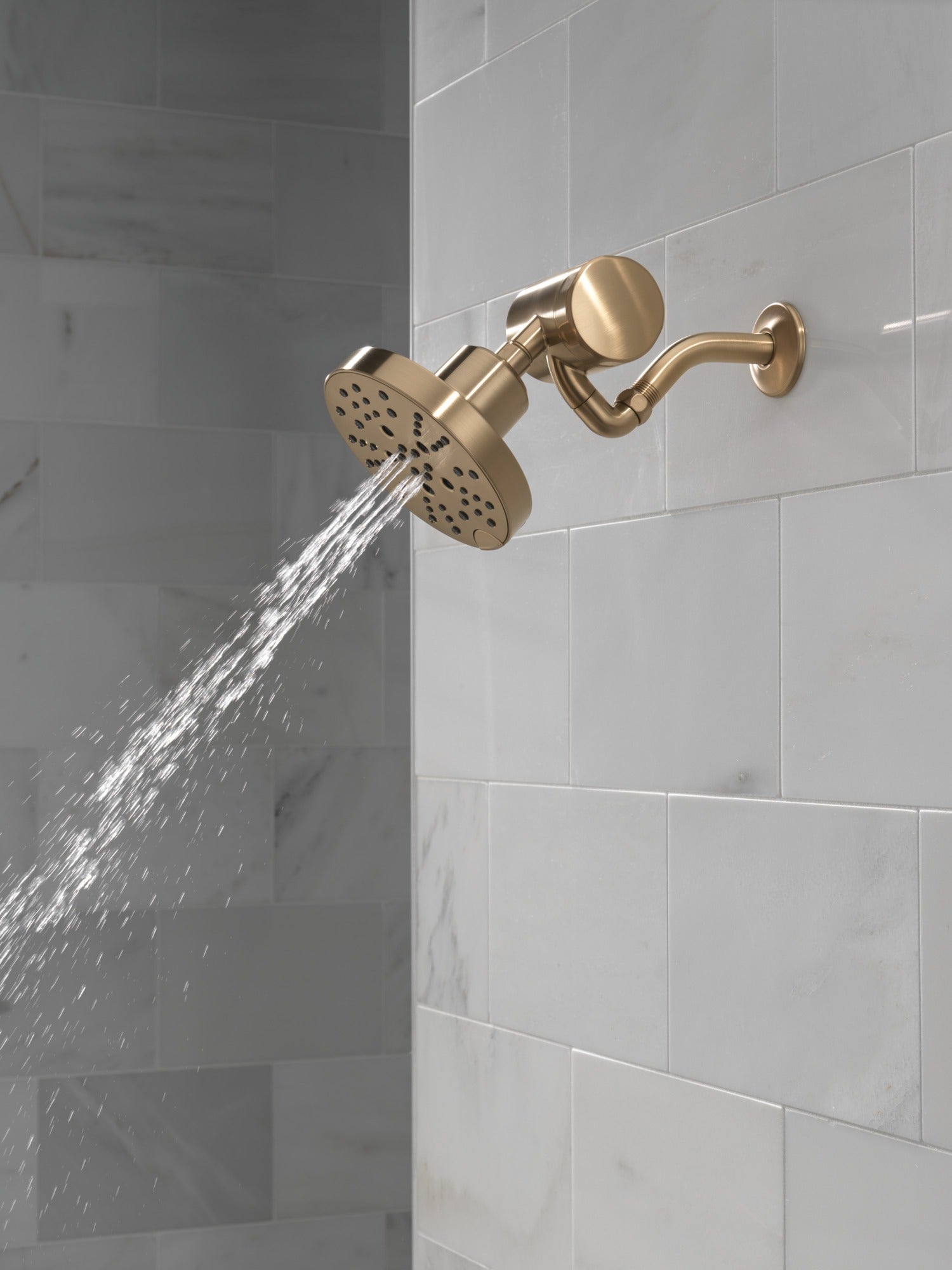 Delta Universal Showering Components H2OKinetic® 5-Setting Contemporary Raincan Shower Head
