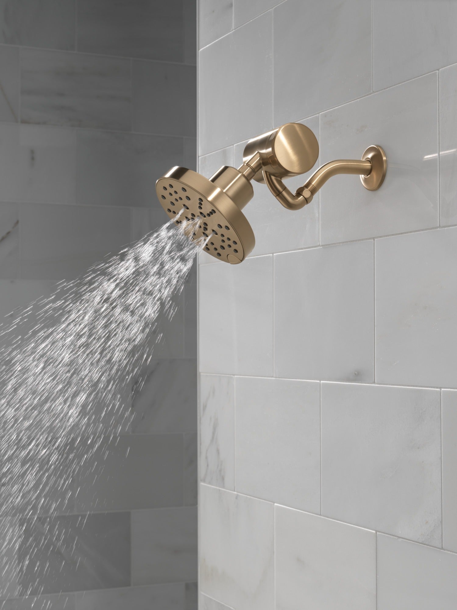 Delta Universal Showering Components H2OKinetic® 5-Setting Contemporary Raincan Shower Head