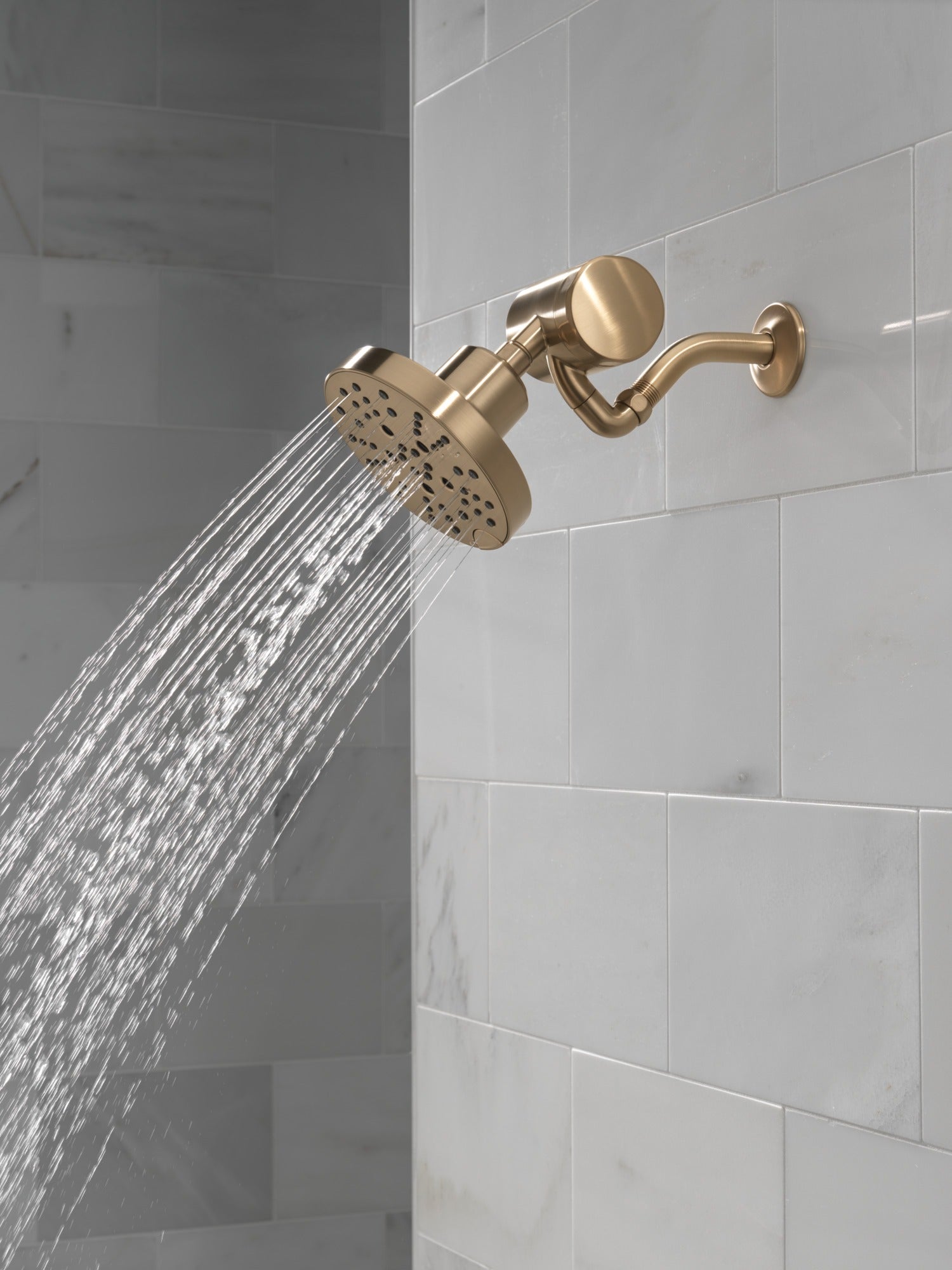 Delta Universal Showering Components H2OKinetic® 5-Setting Contemporary Raincan Shower Head