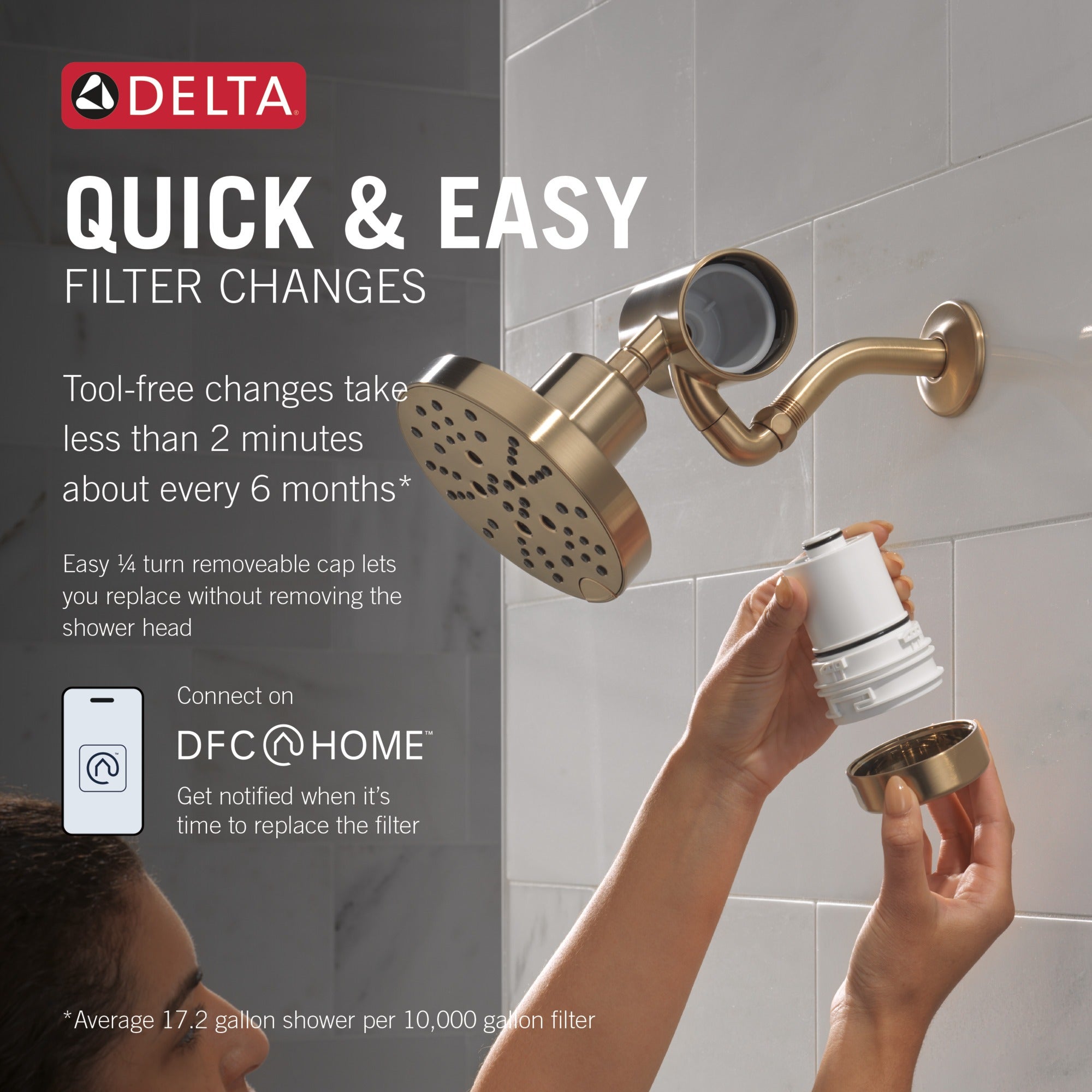 Delta Clarifi™ Premium Shower Filter Attachment