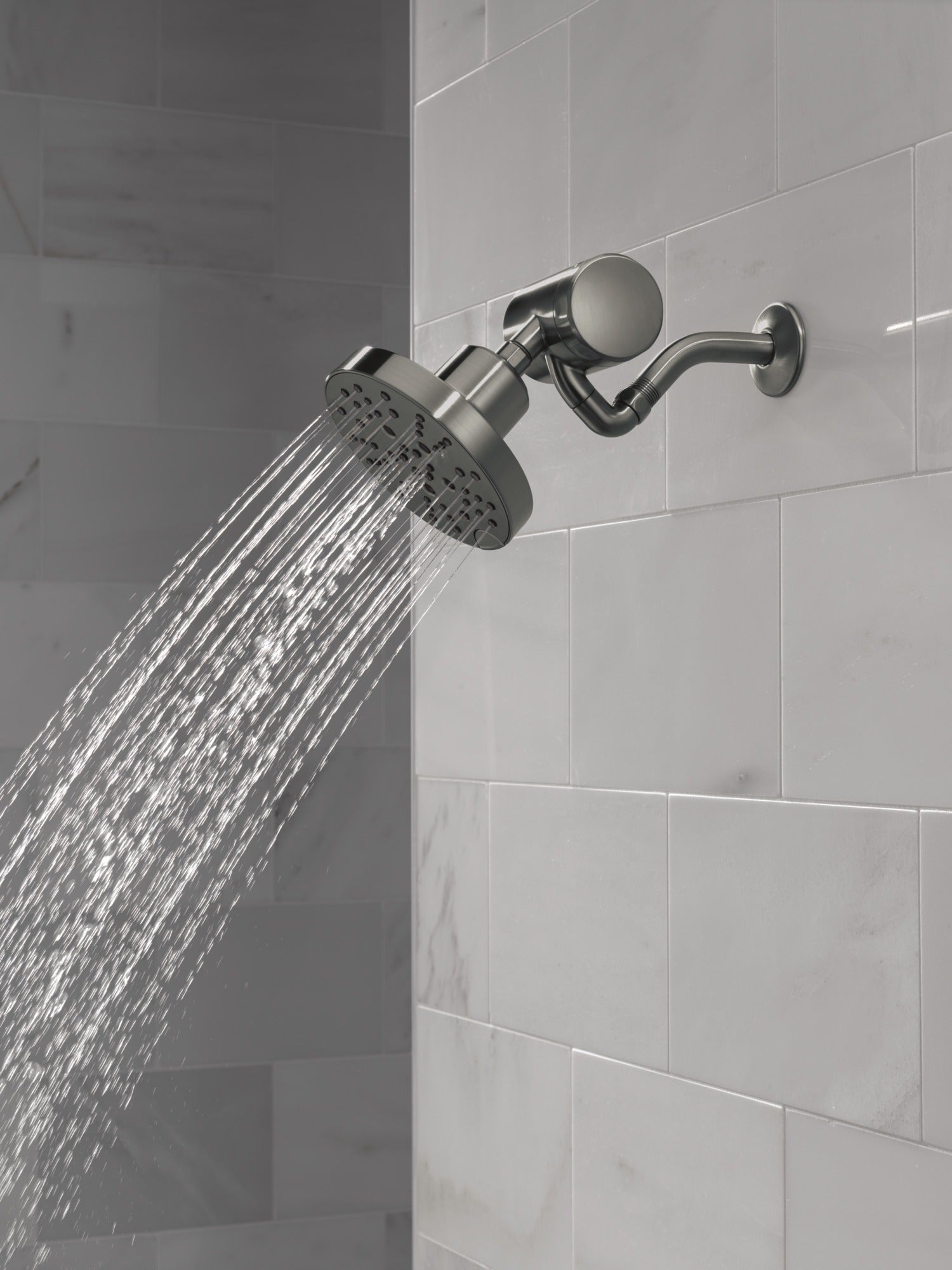 Delta Universal Showering Components H2OKinetic® 5-Setting Contemporary Raincan Shower Head