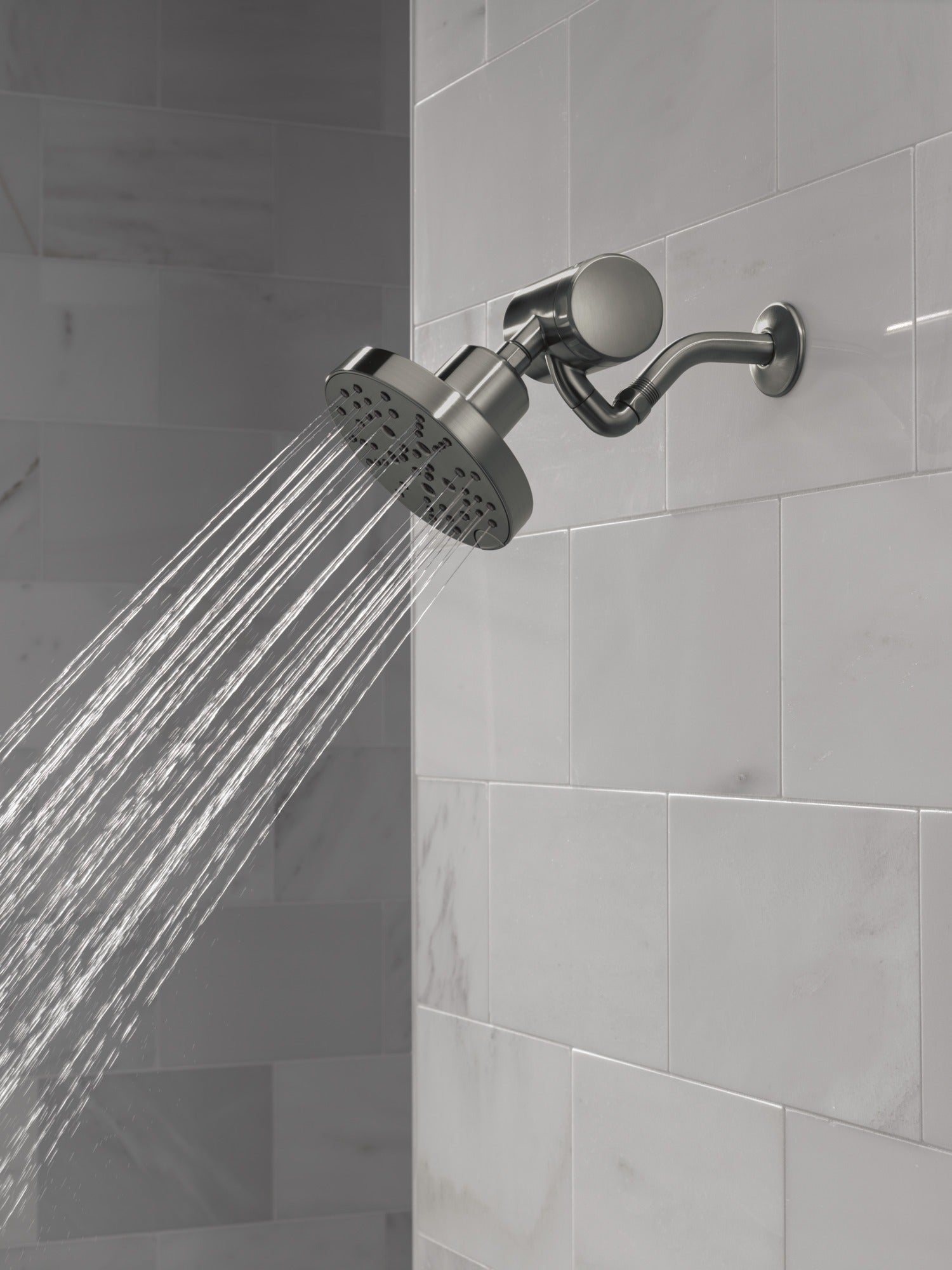 Delta Universal Showering Components H2OKinetic® 5-Setting Contemporary Raincan Shower Head