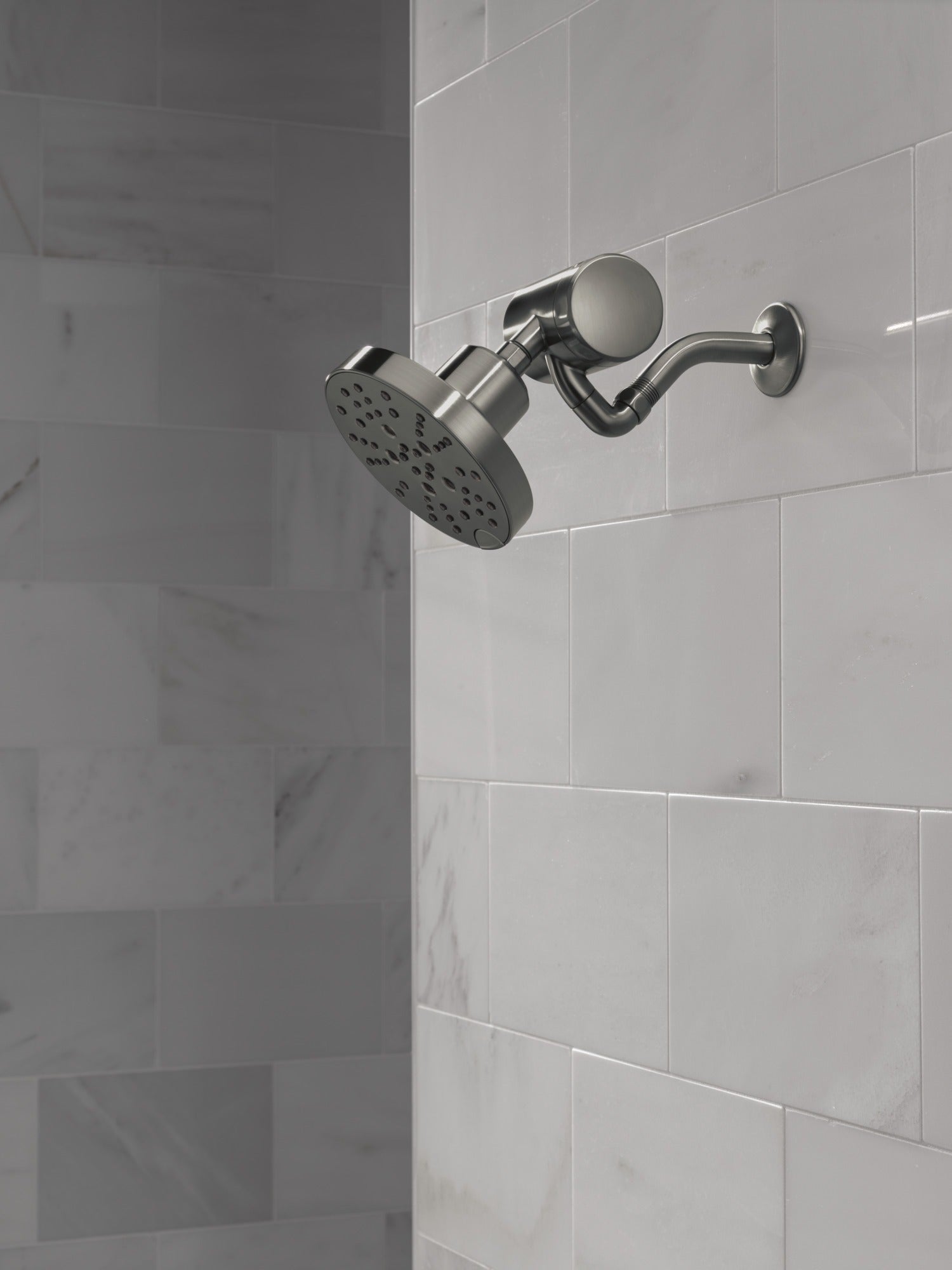 Delta Universal Showering Components H2OKinetic® 5-Setting Contemporary Raincan Shower Head