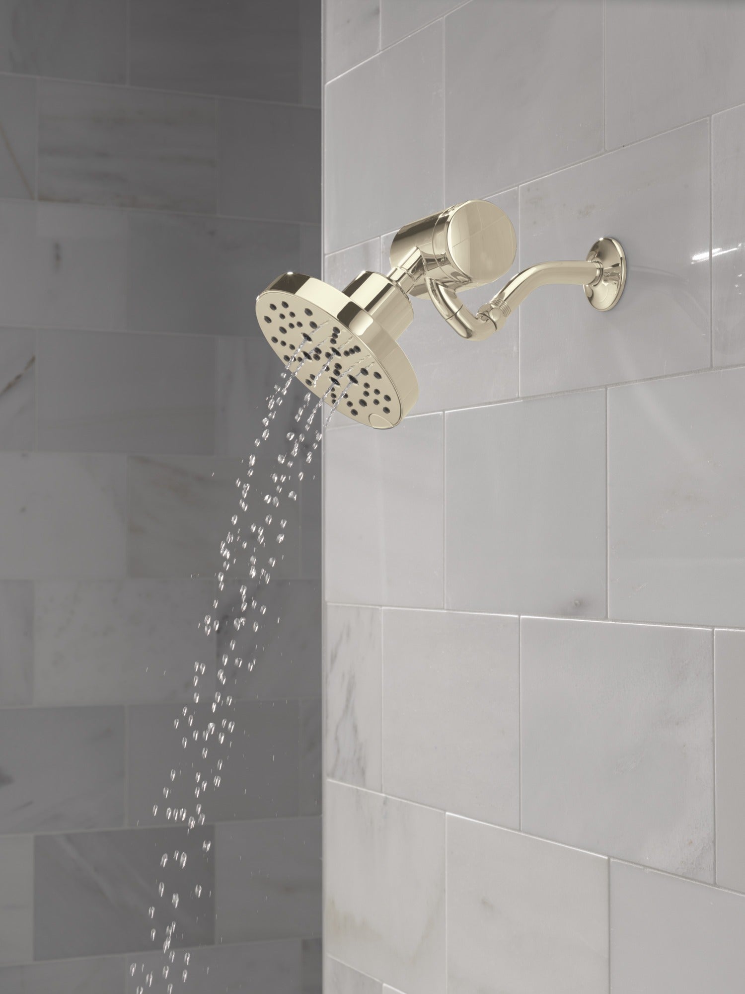 Delta Universal Showering Components H2OKinetic® 5-Setting Contemporary Raincan Shower Head