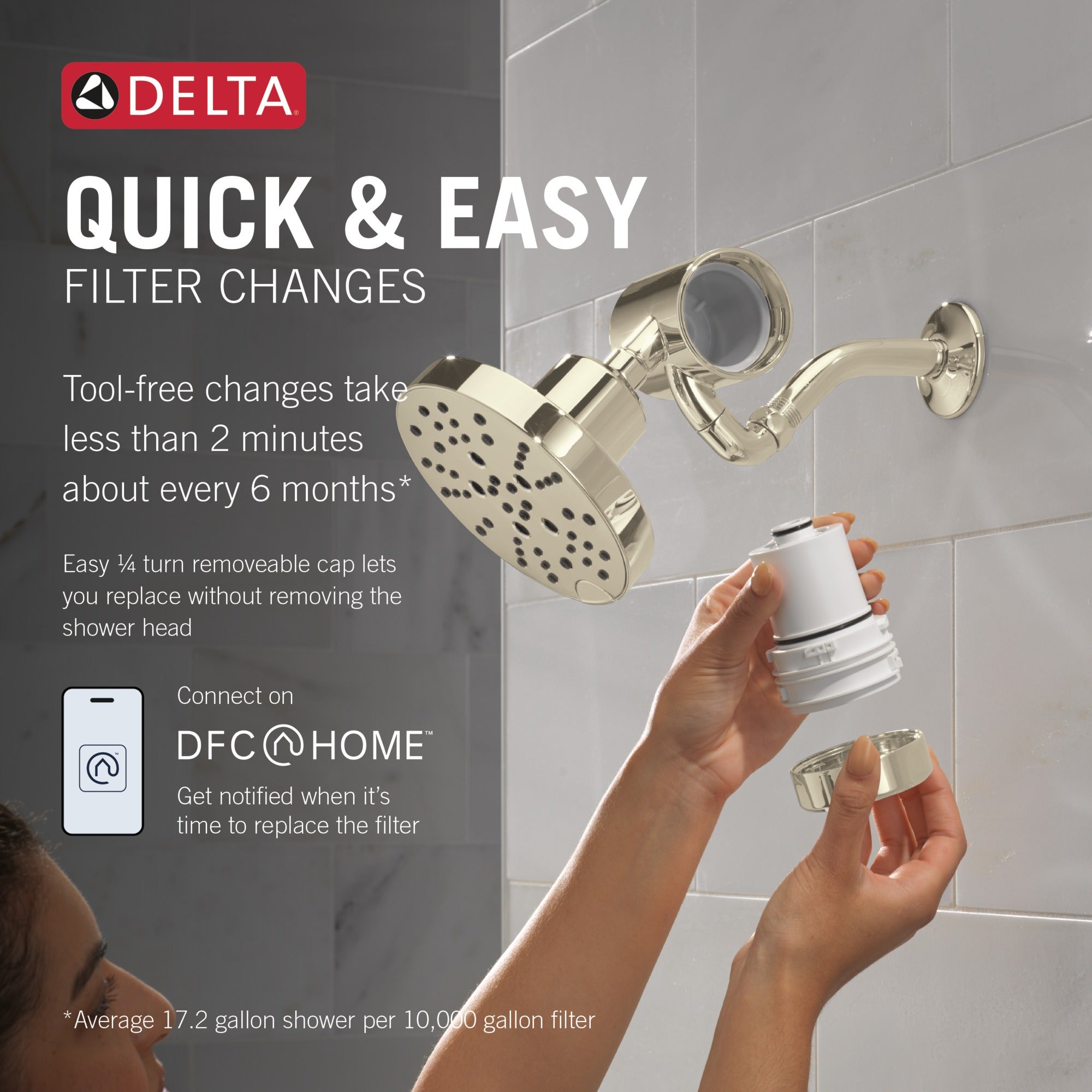 Delta Clarifi™ Premium Shower Filter Attachment