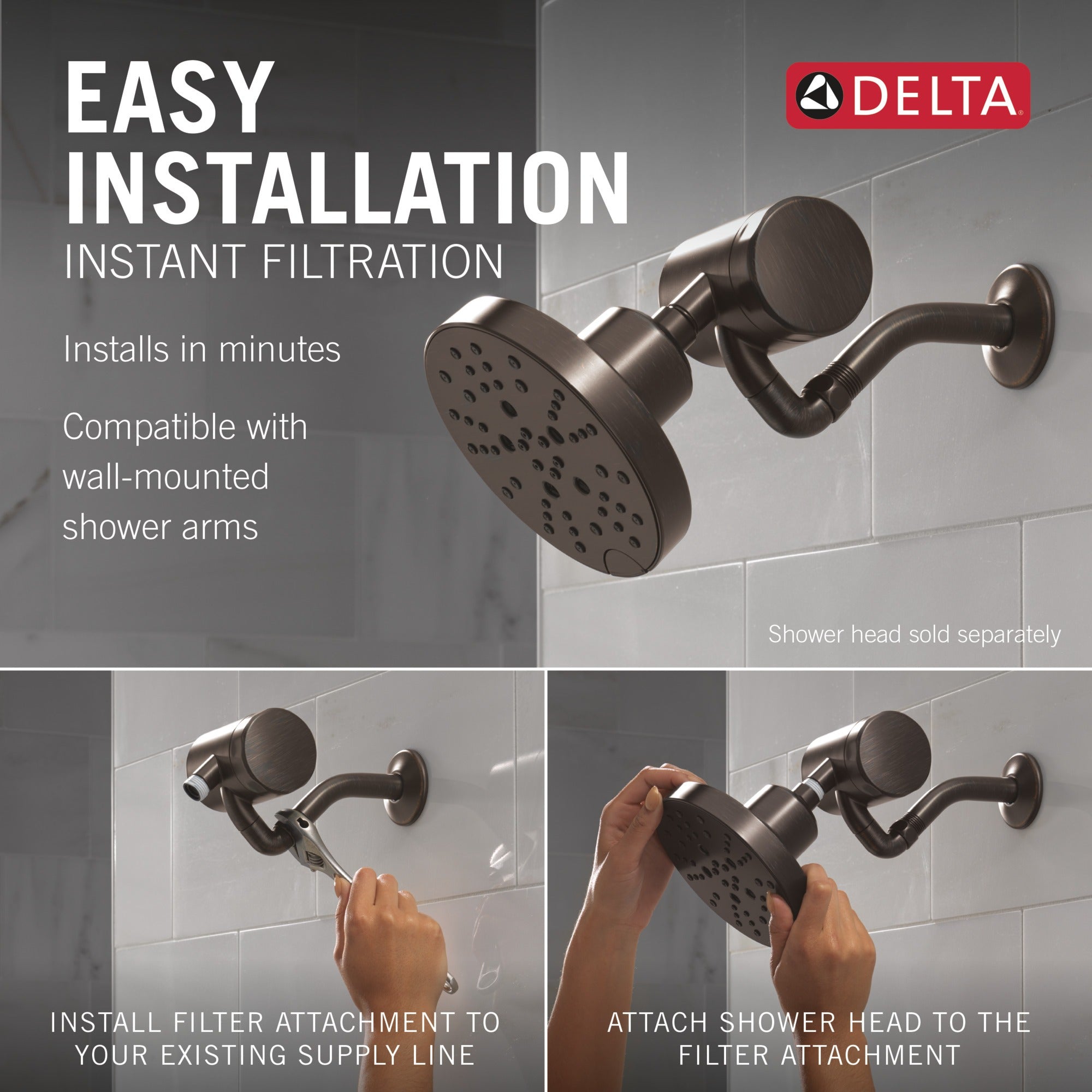 Delta Clarifi™ Premium Shower Filter Attachment