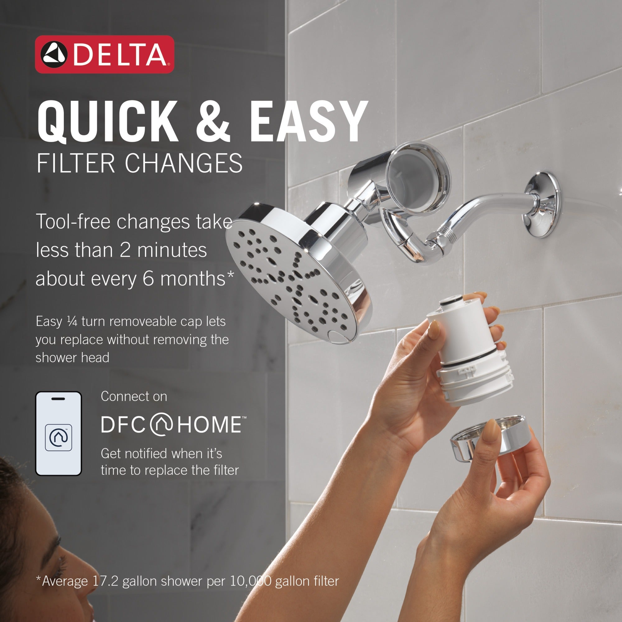 Delta Clarifi™ Premium Shower Filter Attachment