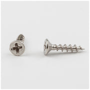 Hardware Resources #5" x 5/8" Bright Nickel Phillips Drive Coarse Thread Flat Head Screw Sold by the Box