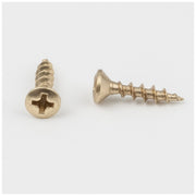 Hardware Resources #5 x 5/8" Polished Brass Phillips Drive Coarse Thread Oval Head Screw Sold by the Keg