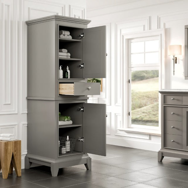 Eviva Elite Stamford 21 in. W x 18 in. D Freestanding Linen Cabinet