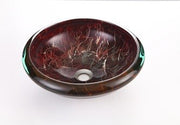 Dawn Tempered glass handmade vessel sink-round shape GVB86219